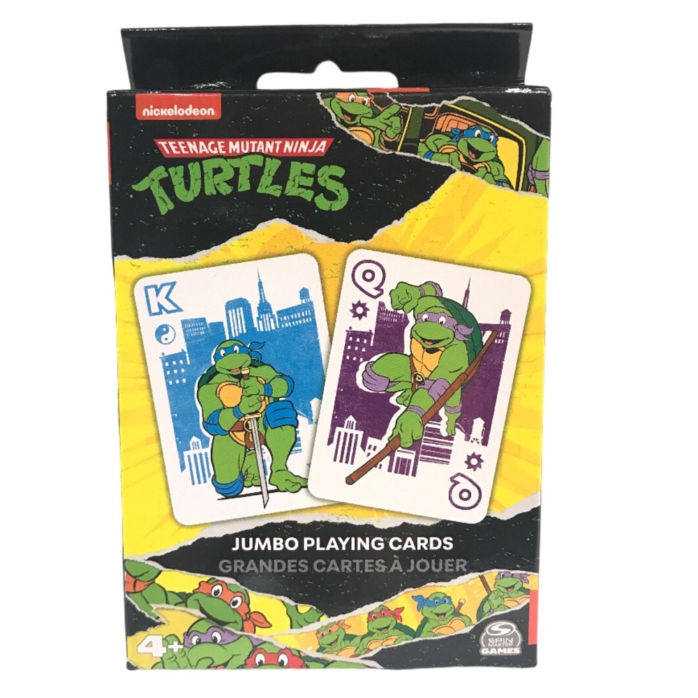 ⭐️Free⭐️With Purchase Teenage Mutant Ninja Turtles Jumbo Playing Cards Add On